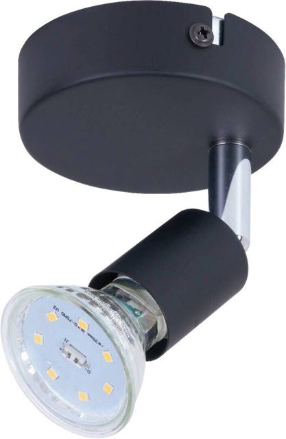 Pocoline Spot Joris Wandstrahler aus Metall in Schwarz mit GU10 Fassung, Höhe: 10 cm, Tiefe: 8 cm - Bild 1