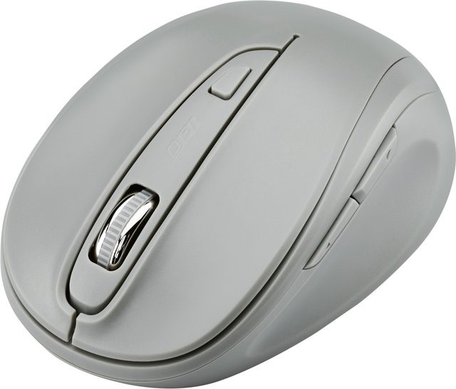 TRONIC Kabellose PC Maus mit USB-A Anschluss in Grau - Bild 1