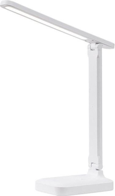 Happy6 LED Tischlampe in Weiß mit Touch-Dimmer, wiederaufladbar und augenschonend für Schlafzimmer und zum Lesen - Bild 1