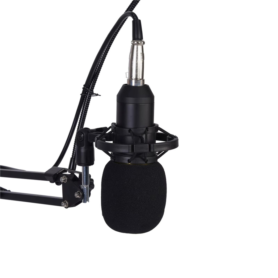 BM800 Studio-Kondensatormikrofon-Set in Schwarz mit Stativ, Popfilter und Zubehör - Bild 3