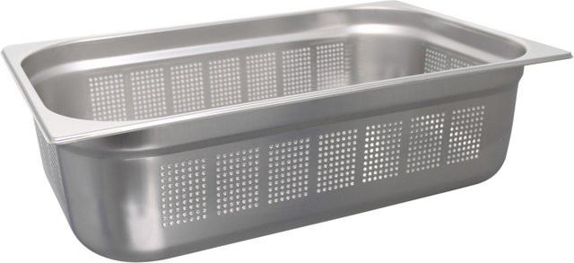 Schneider GN 1/1 Behälter aus Edelstahl gelocht, Farbe: Silber, Höhe: 15 cm - Bild 1