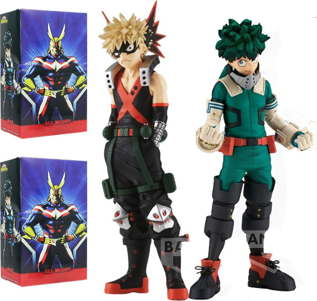 Bandai Boku no Hero Academia Bakugou Katsuki Midoriya Izuku, Actionfigur, 18cm - Bild 1