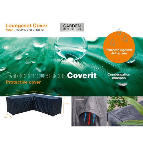 GARDEN IMPRESSIONS Schutzhülle Coverit für Lounge Silverbird in Schwarz aus Polyester - Bild 2