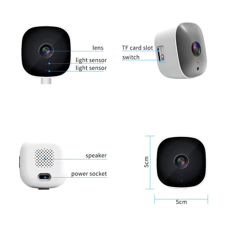 LZQLY Kabellose WLAN Überwachungskamera mit 4K HD Nachtsicht und Fernüberwachung per Mobiltelefon in Weiß - Bild 5