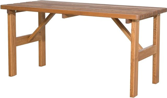 FUN STAR Gartentisch Tessin aus Kiefernholz in Braun, Rechteckig, B/T/H: 150 x 73 x 74 cm - Bild 1