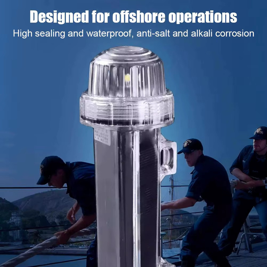 Solarbetriebenes LED-Navigationssignal als wasserdichtes Warnlicht für Yacht und Fischerboot - Bild 3