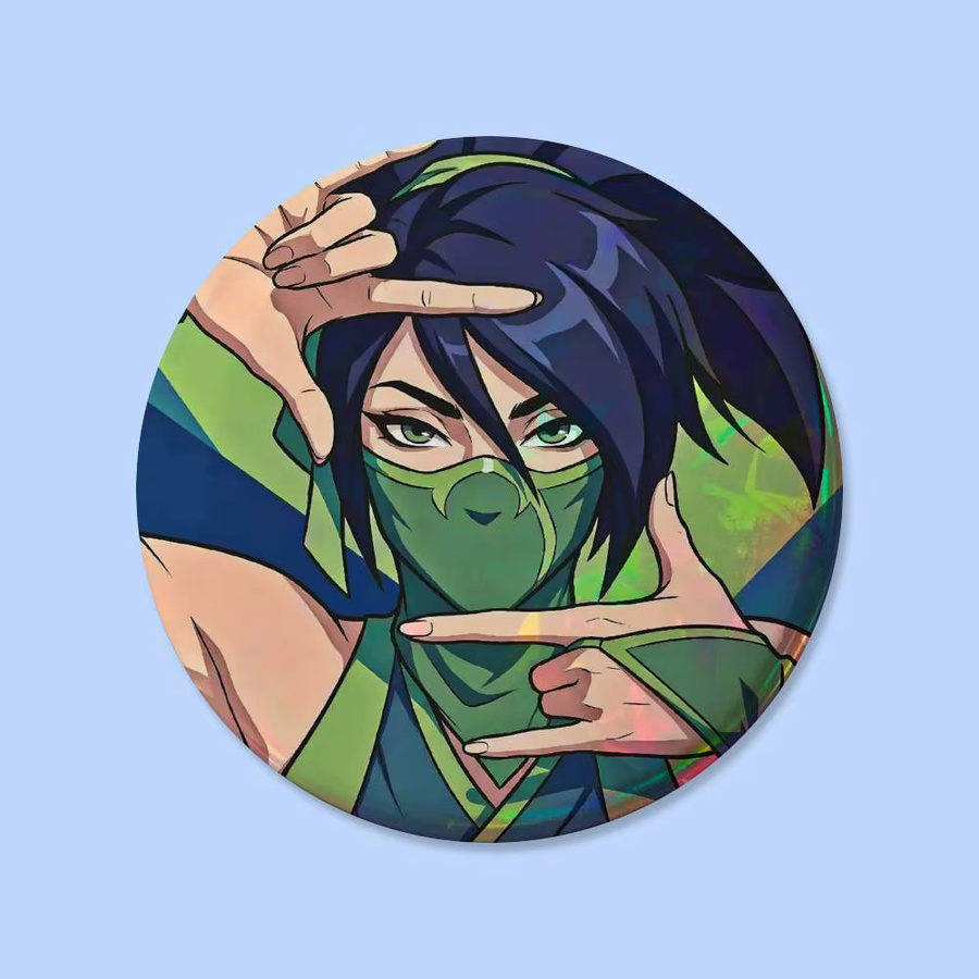 Brosche Akali LOL Game KDA Anime, Unisex - Bild 5