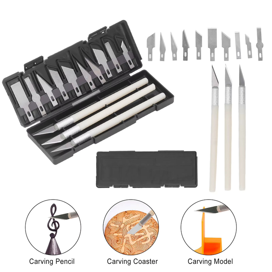 Aibecy 26-teiliges 3D-Drucker Reinigung Werkzeug Set aus Metall in Multicolour für Modellbau und Carving - Bild 4