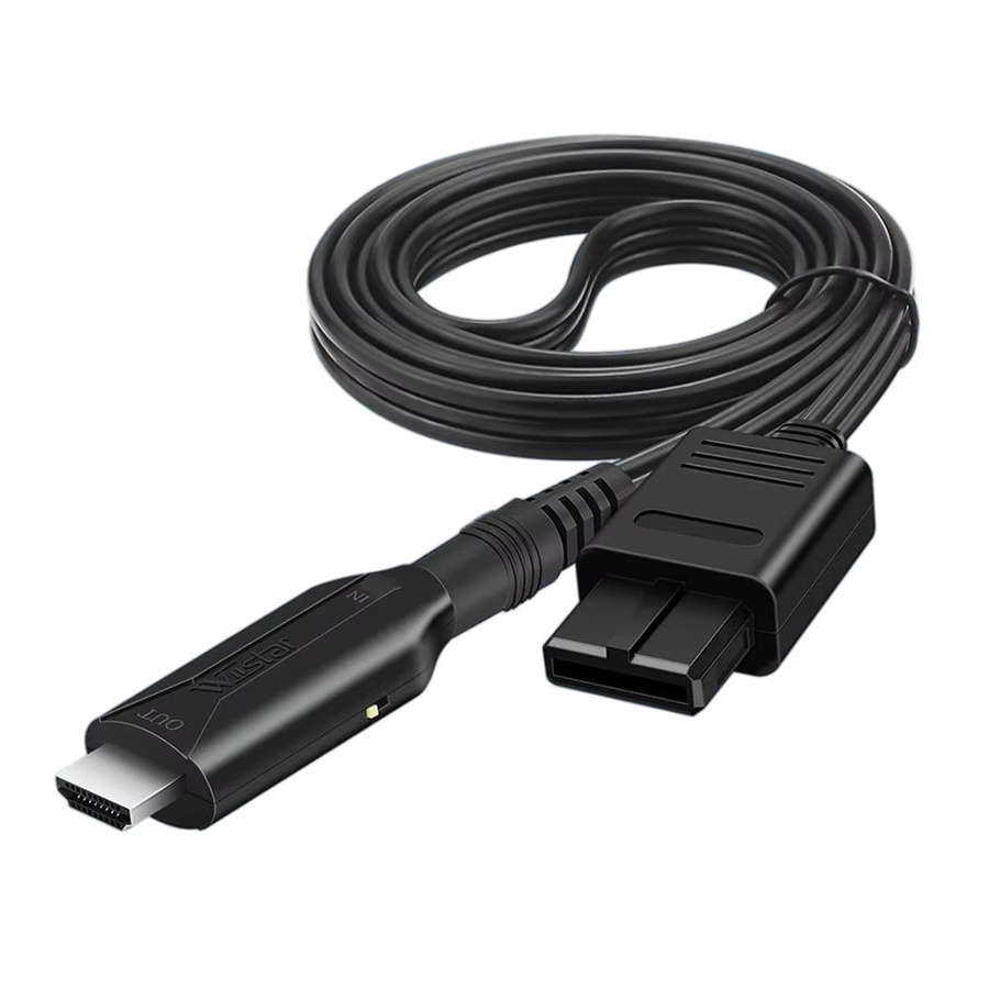 Nintendo N64 zu HDMI Konverter Adapterkabel für Retro Konsolen in Schwarz - Bild 4