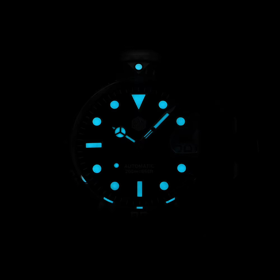 San Martin Automatik-Taucheruhr, Edelstahl, Keramiklünette, Saphirglas, 20 ATM, Unisex - Bild 6