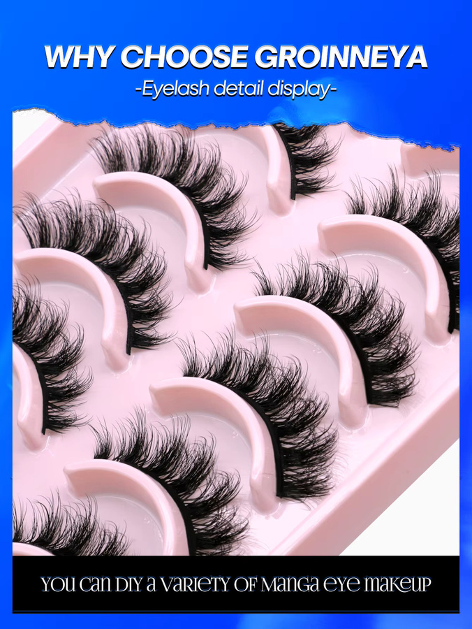 Veltrinay Falsche Wimpern, russische Streifenwimpern - Bild 4