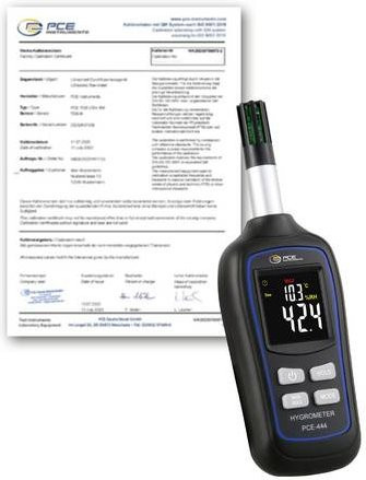 PCE Instruments PCE-444-ICA Thermo-Hygrometer in Schwarz/Blau - Bild 1