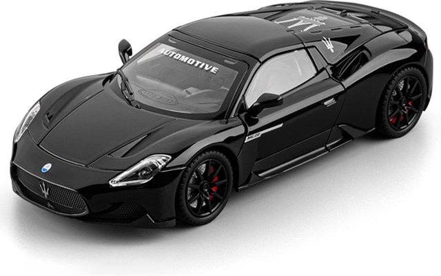 Fourall- Model Cars Maserati MC20 AMG Supercar, Spielfahrzeug, 1:24, Schwarz, mit Sound und Lichteffekten - Bild 1