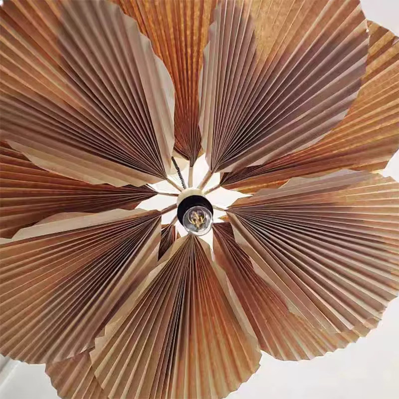 JIANKEXING Kronleuchter in moderner Blumenform aus Papier mit E27 Fassung für Restaurant, Küche, Schlafzimmer oder Foyer - Bild 4