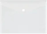 Transparente Sammeltasche aus Kunststoff mit Klappverschluss für A4 Dokumente - Bild 1