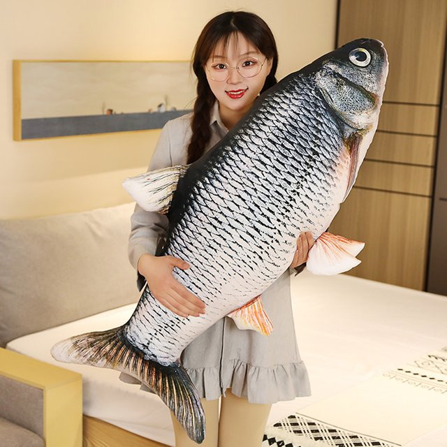 DOYOUDO Goldfisch Plüsch Spielzeug, Plüsch Kissen, 1-teiliges Set - Bild 1