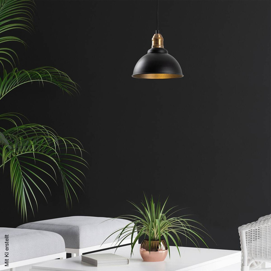 Opviq Pendelleuchte Varzan-10830 in Schwarz aus Metall mit E27 Fassung, B/H/T: 21 x 116 x 21 cm - Bild 4