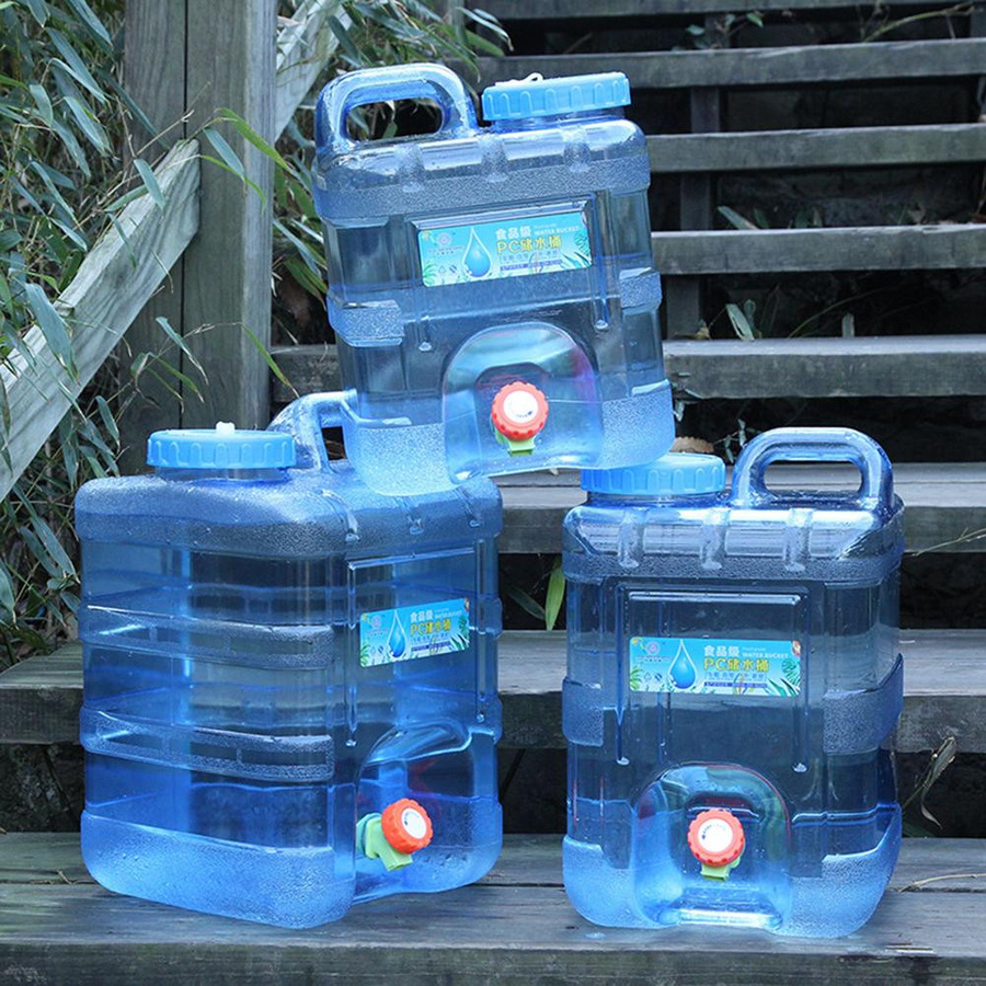 Mood Jungle Camping-Wasserbehälter mit Wasserhahn, 10 l, Blau/Transparent - Bild 3