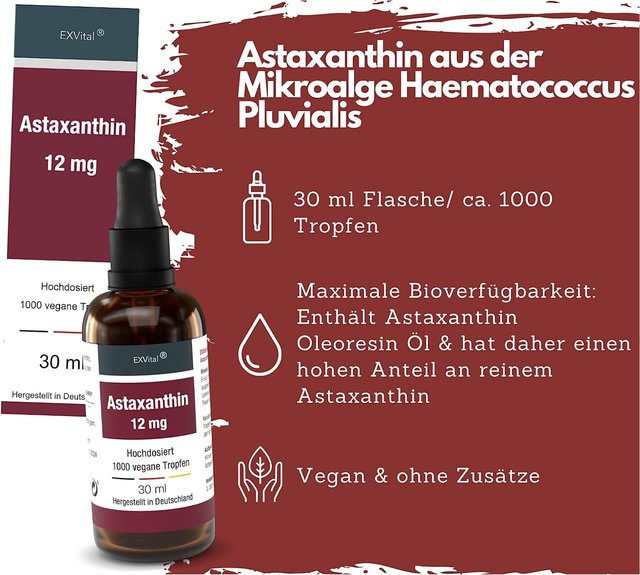 EXVital Bio Astaxanthin Tropfen, 30 ml - Bild 1