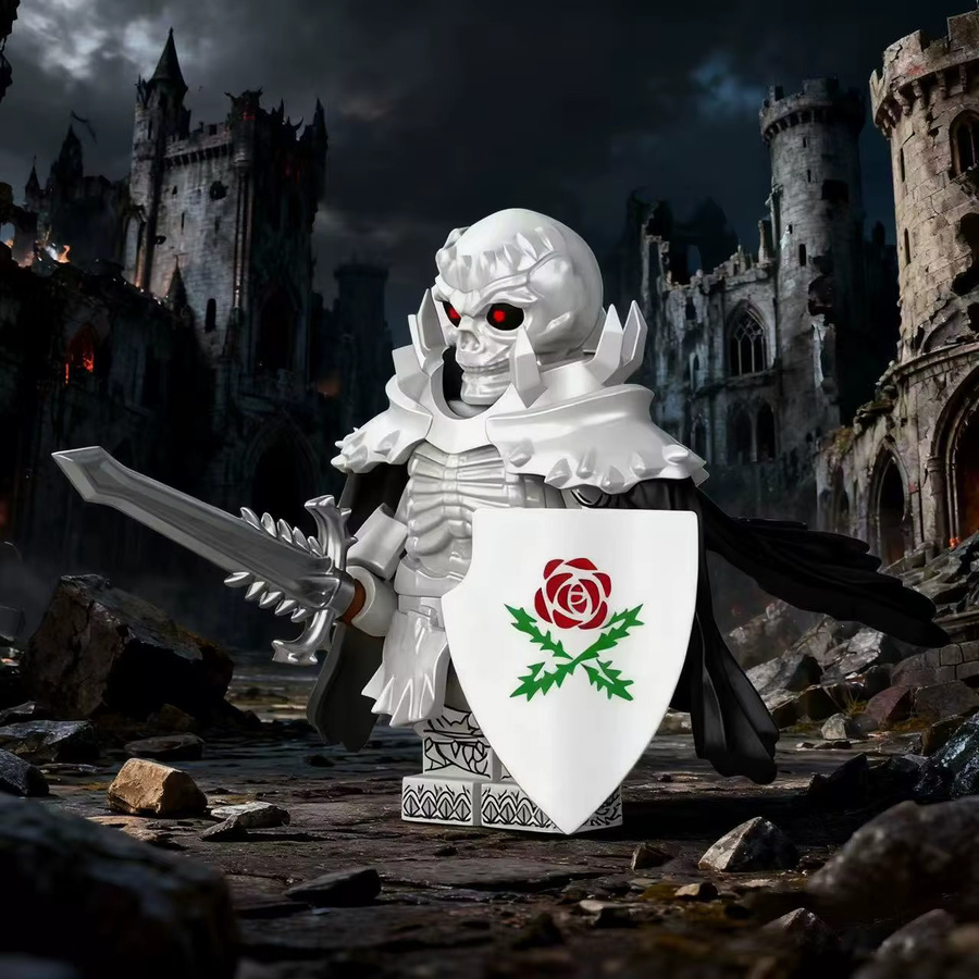 Hot Toys Berserk, Mittelalterlicher Skelettritter mit Skelettpferd, Actionfigur - Bild 1
