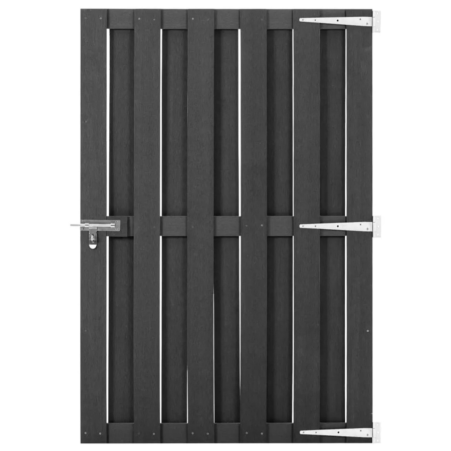 vidaXL Gartentor aus WPC in Grau, Breite: 100 cm, Höhe: 150 cm - Bild 2