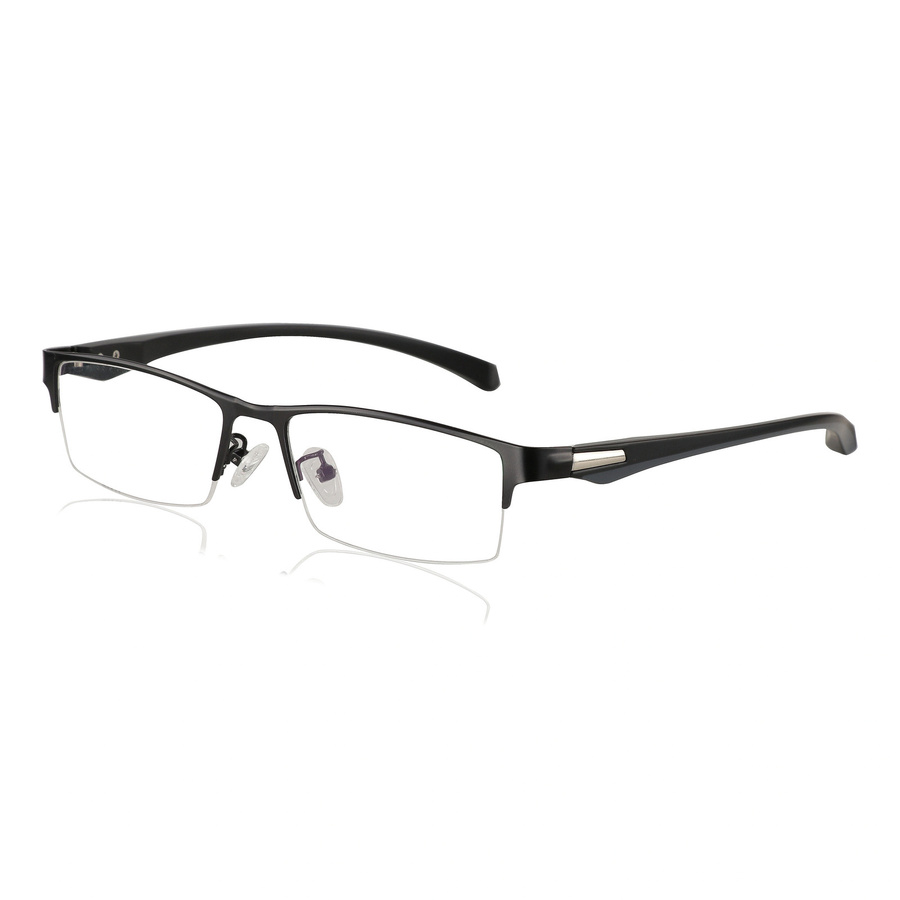 EVUNHUO Lesebrille Halbrand, Tr90, rectangular, black, Unisex - Bild 4