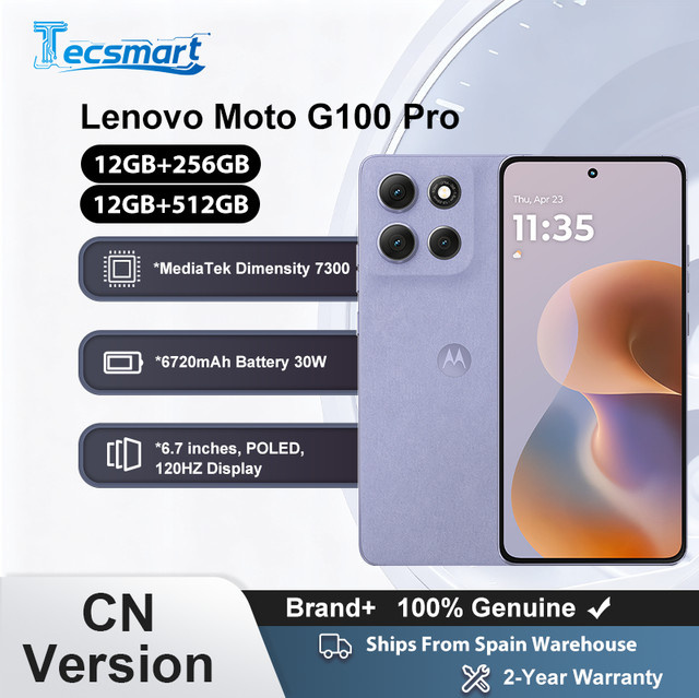 Motorola Moto G100 Pro Smartphone mit 6,7 Zoll 1,5 K POLED 120 Hz Display und 50 MP KI-Kamera in Blau - Bild 1