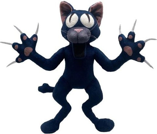 Zoeneed 99 Nights Wald Horror Katze Plüschtier, Schwarz - Bild 1