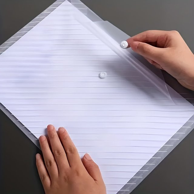 10 Stück wasserdichte Dokumententaschen aus Kunststoff in Transparent für Büro und Schule - Bild 1