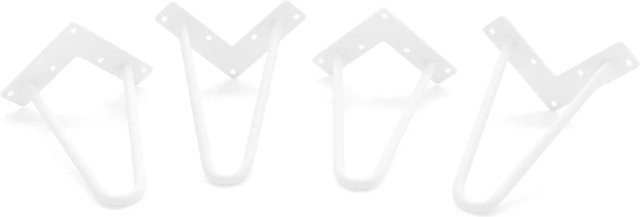 HEVVA Möbelfüße NEAPEL 4er Set Weiß Höhe: 20 cm - Bild 1