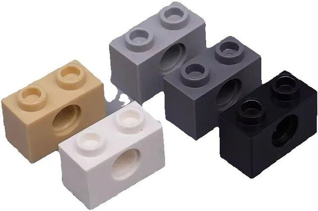 JIAJIALE Moc-Bausteinteile, 10-teiliges Set, Weiß, Bunt / Mehrfarbig - Bild 1