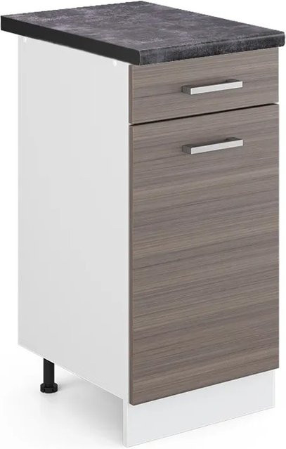 Vicco Küchenunterschrank R-Line Schubladenschrank in Grau, Weiß und Anthrazit, Breite: 40 cm - Bild 1