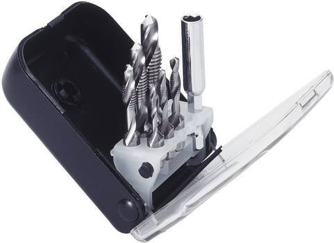 Exact 50901 Kombigewindebohrer-Set 7teilig metrisch HSS Rechtsschneidend Silber - Bild 1