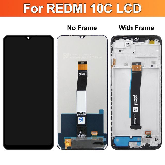 Xiaomi Redmi 10C LCD Display mit Touchscreen Digitizer Montage in Schwarz - Bild 1