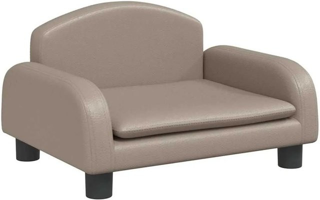 vidaXL Kindersofa in Cappuccino-Braun aus Kunstleder, B/T/H: 50 x 40 x 30 cm - Bild 1