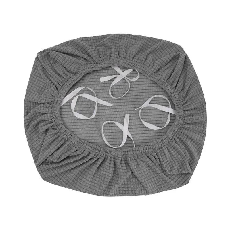 Wasserabweisender elastischer Stuhlbezug ohne Rückenlehne von Household supplies MH aus Jacquard-Polyester-Elasthan-Mischgewebe für Esszimmerstühle - Bild 2
