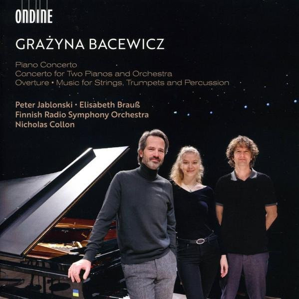 CD Ondine 2023 Klassik: Klavierkonzert von Grażyna Bacewicz und Peter Jablonski, Schwarz, Gebraucht - Bild 1