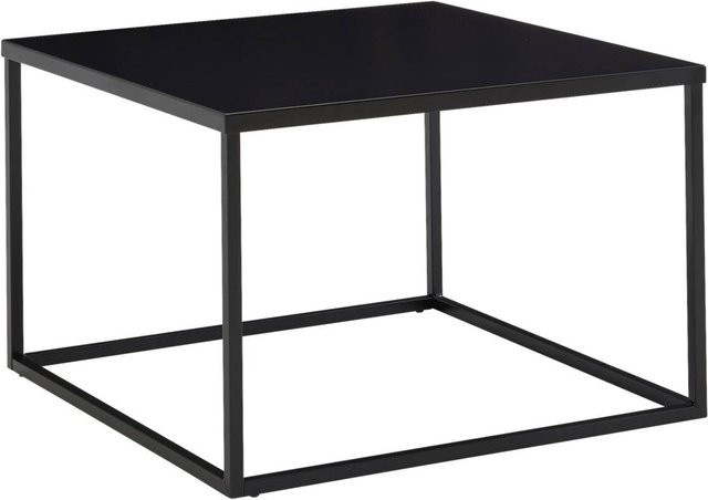 Wohnling Couchtisch modern in Schwarz aus Metall B/T/H: 60 x 60 x 40 cm - Bild 1