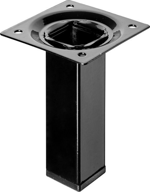 Hettich Tischbein Schwarz Matt B/T/H: 2,5 x 2,5 x 10 cm - Bild 1
