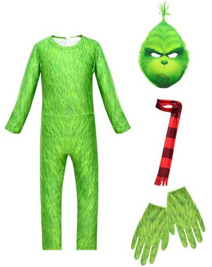 Runa Halloween Tier Cosplay Kostüm, Grün, 1-teiliges Set - Bild 1
