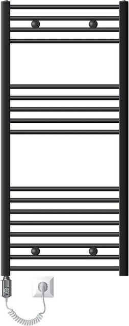 LuxeBath Badheizkörper Elektrisch mit Heizstab 900W Anthrazit Gerade B/B/H: 60 x 120 cm - Bild 2