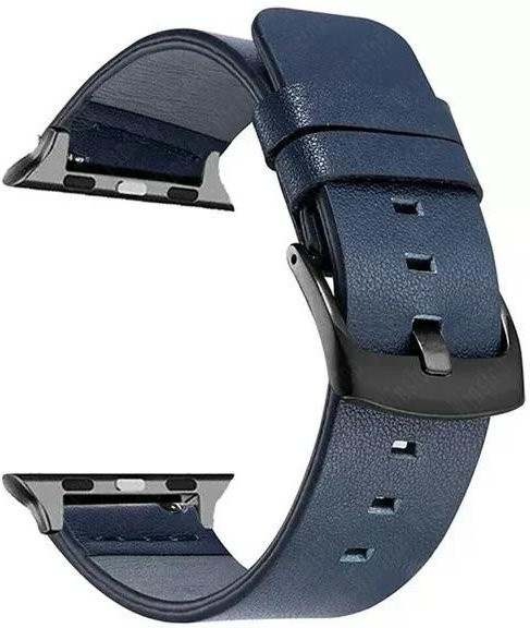 CAOWTAN Uhrenarmband Leder, Schwarz, Unisex - Bild 1