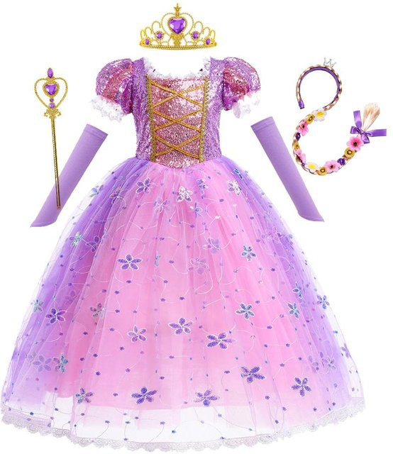 Rapunzel Tangled Prinzessin Kostüm, Kleid, pink, ab 2 Jahre - Bild 1