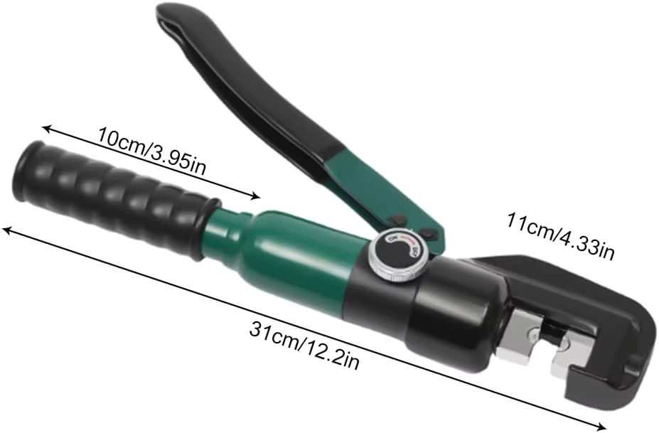 CNCEST Hydraulische Crimpzange für Kabelschuhzangen 4-70 mm², 10T Kabelschuhzange in Schwarz - Bild 4
