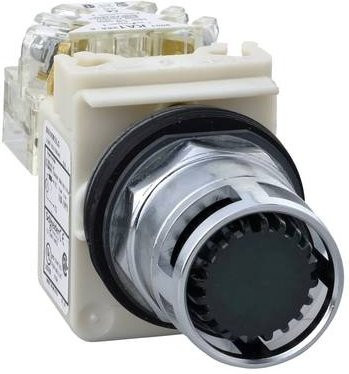 Schneider Electric 9001K3L7GH13 Grüner Leuchtdrucktaster Ø 30 mm, flach, ohne Rastung, 230V, 1NO - Bild 1