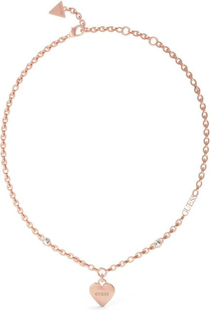 Guess Halskette Damen, Edelstahl, Roségold, Kristall - Bild 1
