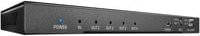Lindy HDMI 2.0 Splitter mit 4 Ports, HDMI und optischem Ausgang sowie 3,5 mm Klinke, Schwarz - Bild 1