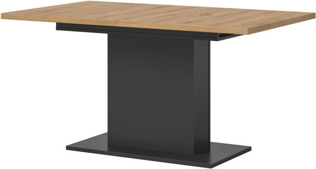 Inn.Furn Esstisch aus Eiche und Grau, ausziehbar, rechteckig - Bild 1