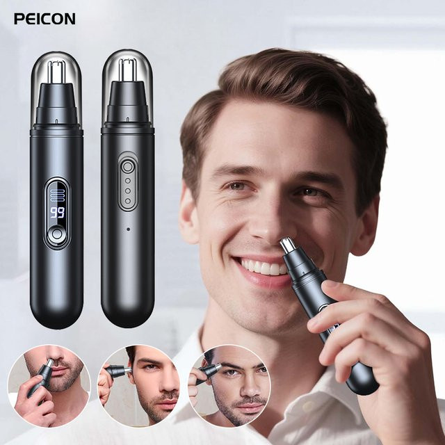 Peicon Elektrischer Nasen- und Haartrimmer, Schwarz, Herren - Bild 1