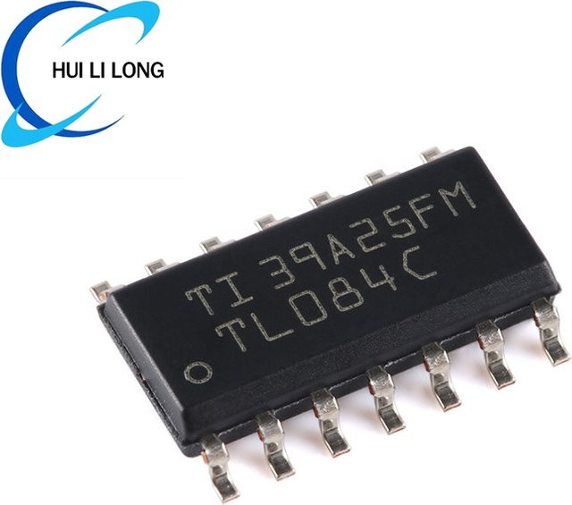 TL084CDR TL084C Quad Operationsverstärker JFET Chip IC integrierte Schaltung in Schwarz (10 Stück) - Bild 1